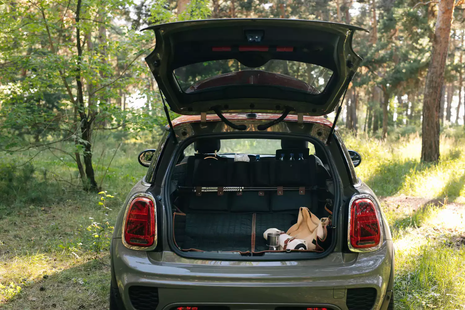 Norwegian Elkhounds back seat cover for Subaru Ascent