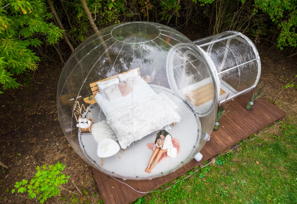 small inflatable bubble tent